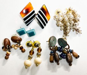 Vintage Mixed Post Back Jewelry Earrings Lot