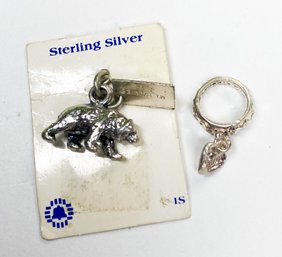 Stamped Sterling Bracelet / Necklace Charms Lot