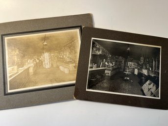 Antique General Store Cabinet Card Photos