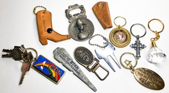 Huge Assorted Keychain Lot (Vintage And New)