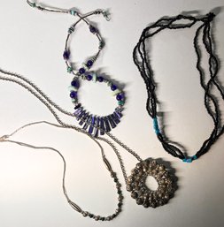 Handmade Necklaces Unmarked Possibly Sterling