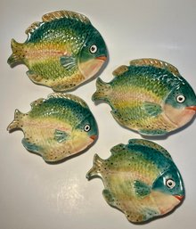 MCM Fish Dishes Set Of 4