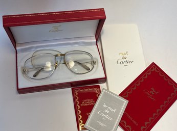 Vintage Mens Cartier Eyeglasses In Box