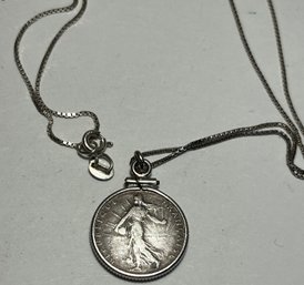 Sterling 1904 Coin Necklace