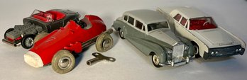 Vintage Die Cast Cars-  DINKY, TEKNO, SCHUCO