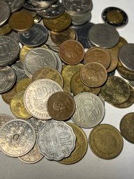 Huge Foreign Coin Lot- Indonesian, Malaysia, South Korea, Pakistan, Taiwan