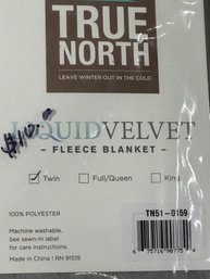 2 Twin Liquid Velour Fleece Blankets