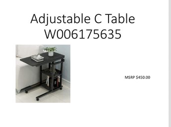 Adjustable C Table