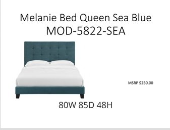 Melanie Bed Queen Sea Blue *Headboard Only*