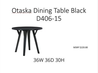 Otaska Dining Table Black