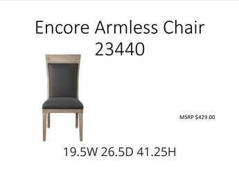 Encore Armless Chair