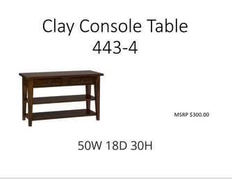 Clay Console Table