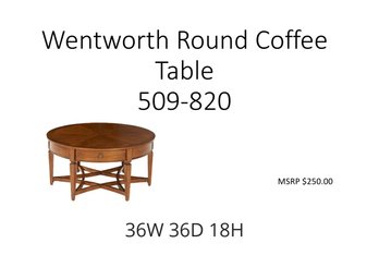 Wentworth Round Coffee Table