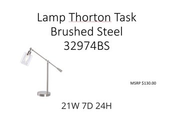 Lamp Thornton Task Brushed Steel