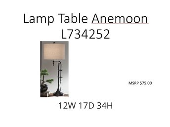 Lamp Table Anemoon Black