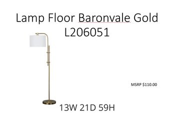 Lamp Floor Baronvale Gold