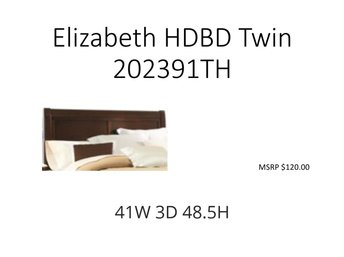 Elizabeth HDBD TWIN  Headboard Only
