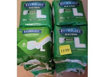 12 Packages Of Large Diapers Fitright