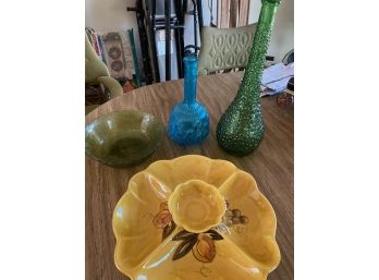 Vintage Mixed Glass Pieces