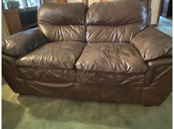 Leather Type Love Seat