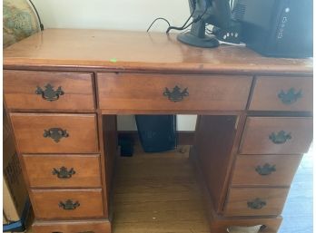 Maple Desk With Drawers