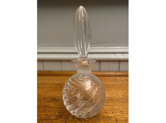 French Crystal Large Decanter Parfumerie Bottle
