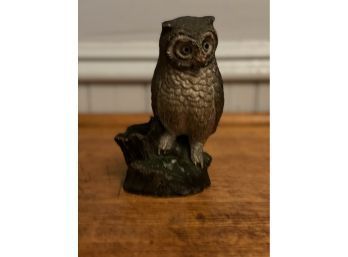 Signed Ceramic Hand Painted Owl