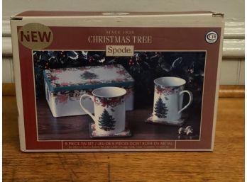 Spode Christmas Tree Mugs In Box