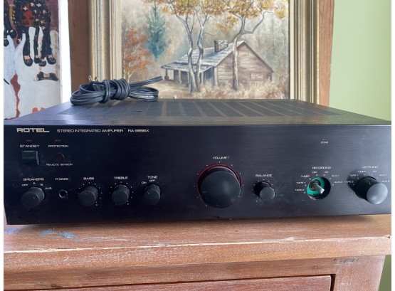 Rotel RA-985BX Integrated Amplifier W Missing Knob Powers On