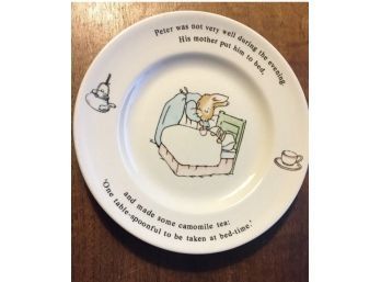 3 Lovely Beatrix Potter Camomile Tea Peter Rabbit Childrens Collector Wedgwood Plate Dish New Condition Freder
