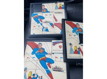 Vintage 1966 Superman National Periodicals Slide Puzzle Tots Toy