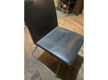 Two Vintage Mid Century Modern BoConcept AS Leather Chairs Denmark