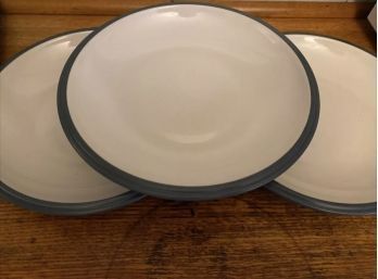 Jamie Oliver At Home Dinner Plates Bowl 10.5 New White Blue