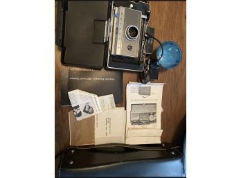 Vintage POLAROID Land Camera Automatic 100 Case Tripod Accessories USA