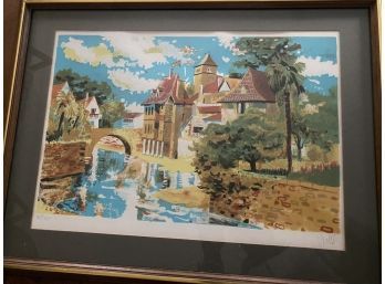 Signed Mid Century Modern Framed Collectors Guild Numbered Print