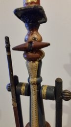 Original Fantasy Sculpture, Folk Art Toy Soldier, Hand Made, 24' Tall, Early 1900s