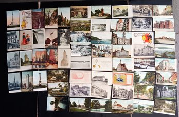 Antique Post Cards - 60 Including Locals, Scenic, Real Photo