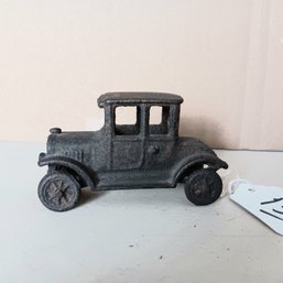 Vintage Early 1900s Black Cast Iron Toy Car Model T, Size - 4'