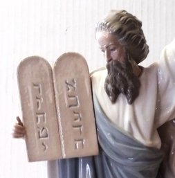 Lladro Moses Figurine  The Ten Commandments, Sculpted By Francisco Catala, Broken Index Finger