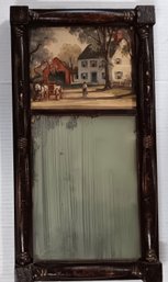 Antique Trumeau Wall Mirror, 11.5 X 22 Inch,  2nd Of 2 Offered