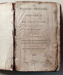 Pilgrim's Progress By Charjes Bunyan 1795,  Manchester: Sowler And Russell, 439 Pages, Foxing Through Out