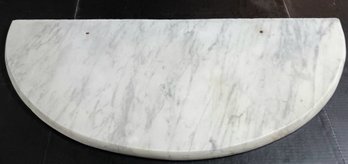 Antique 36x 18' Polished Marble, White Marble With A Gray Vein, Not A Composite - Real Stone