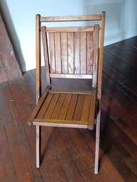 Vintage Wooden Folding Deck Chair, Heywood Wakefield Style
