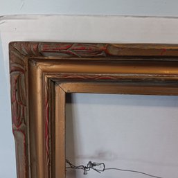 Carved  Antique Newcomb-Macklin Style Picture Frame, Early 1900s, Interior Size - 30x 40' OD - 46x 36'