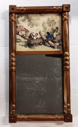 Antique Trumeau Wall Mirror, 11x 20 Inch 1 Of 2 Offered