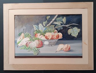 Large Still Life Water Color, Signed R (Robert) Van Steinburg (1927-2017) Listed Artist, 27x 20.5 Inch
