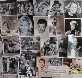 Celebrity Press Releases, Some Signed - Donna Mills, Shirley Temple, John Saxon. Rosalin Page, Tony Martin