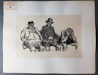 1905 Artist Proof ' Fanned Out' Charles Dana Gibson 22.5x 28.5 Inch