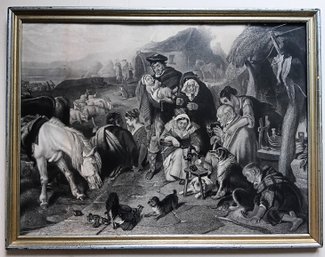 1842 Engraving 'Highland Drovers' By James Henry Watt