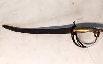 Vintage Lion Head Sword Brass Handle